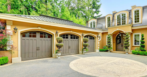 Installed garage door in Kenosha County