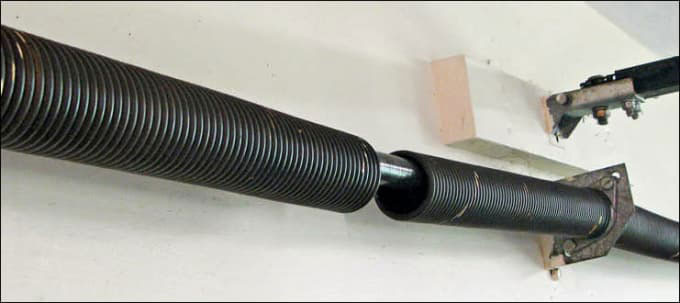 Overhead door torsion spring repair Kenosha County
